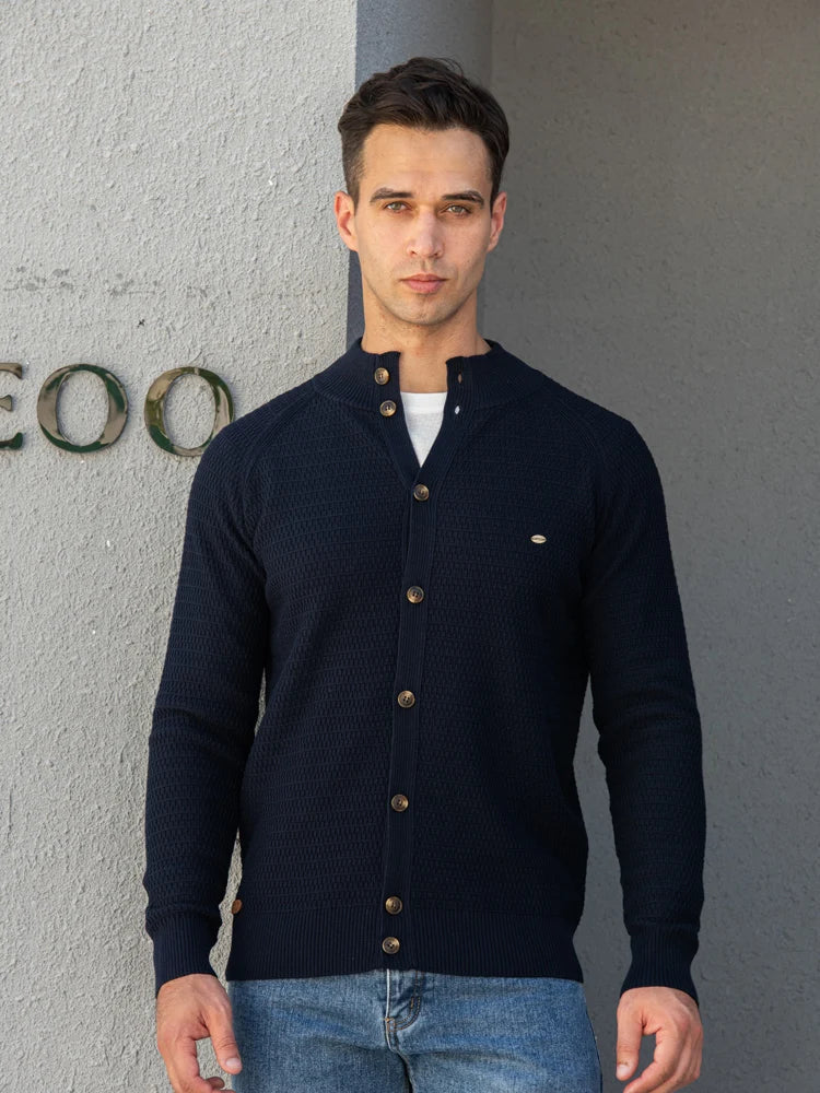 Slim-Fit Cotton Cardigan