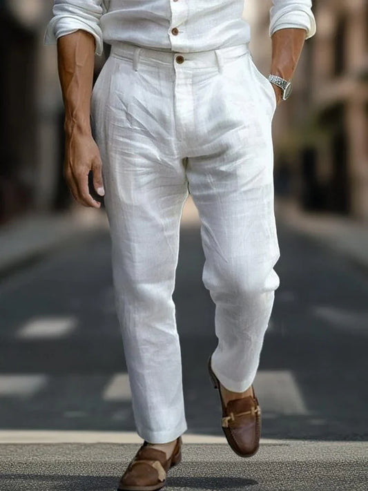 Stay Cool, Look Sharp Linen Trousers