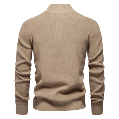 Cotton-Soft Button Sweater