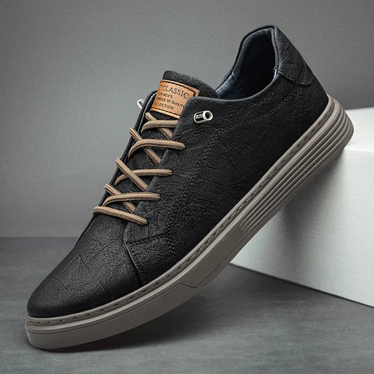 Cushion-Comfort Leather Sneakers