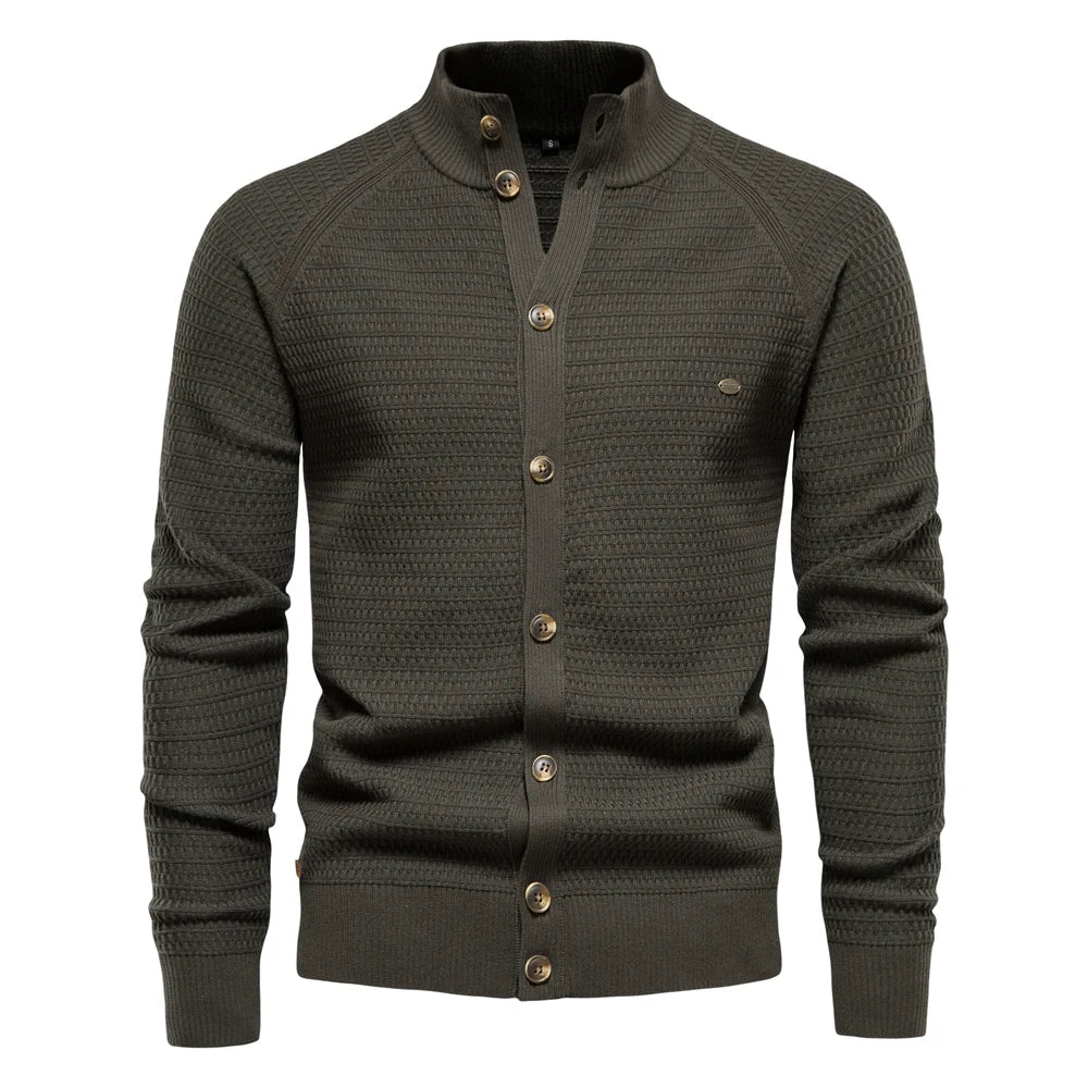 Slim-Fit Cotton Cardigan