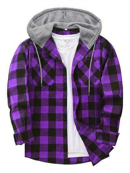 Flattering Plaid Hoodie