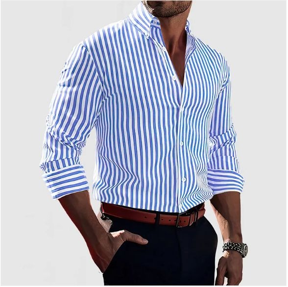 Elegant Striped Comfort Shirt