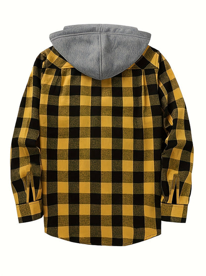 Flattering Plaid Hoodie