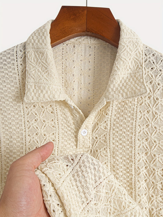 Flattering Lace Knit Shirt