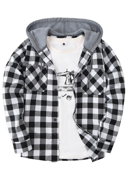 Flattering Plaid Hoodie
