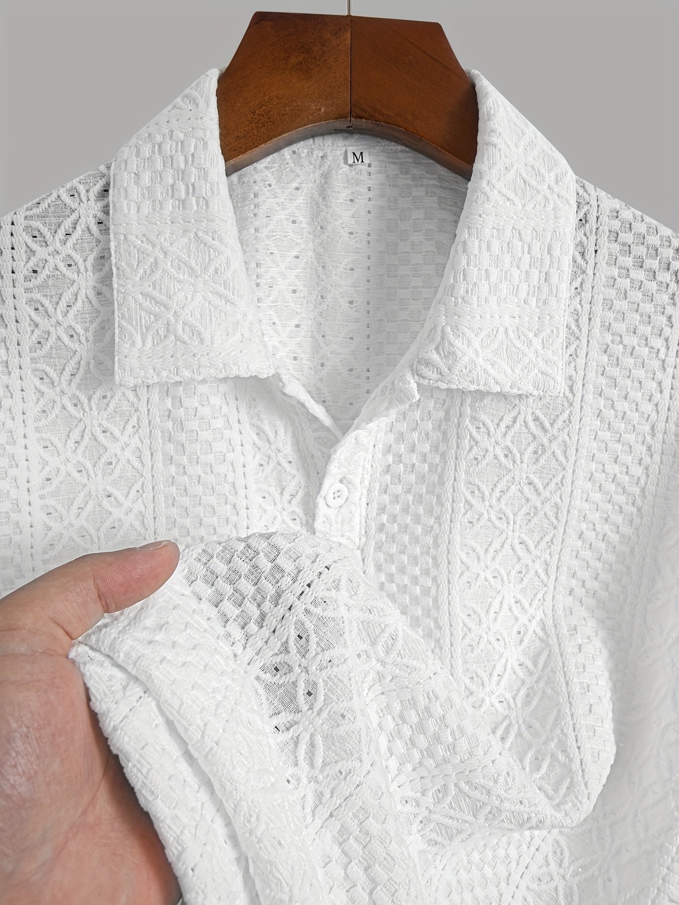 Flattering Lace Knit Shirt