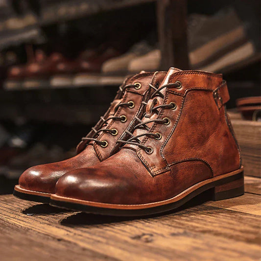 All-Day Comfort Vintage Leather Boots