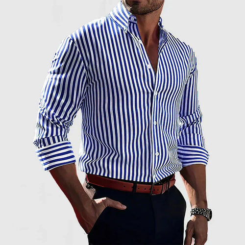 Elegant Striped Comfort Shirt