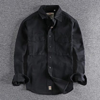 Adventure-Ready Military Cargo Shirt
