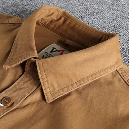 Adventure-Ready Military Cargo Shirt