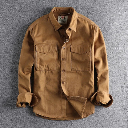Adventure-Ready Military Cargo Shirt