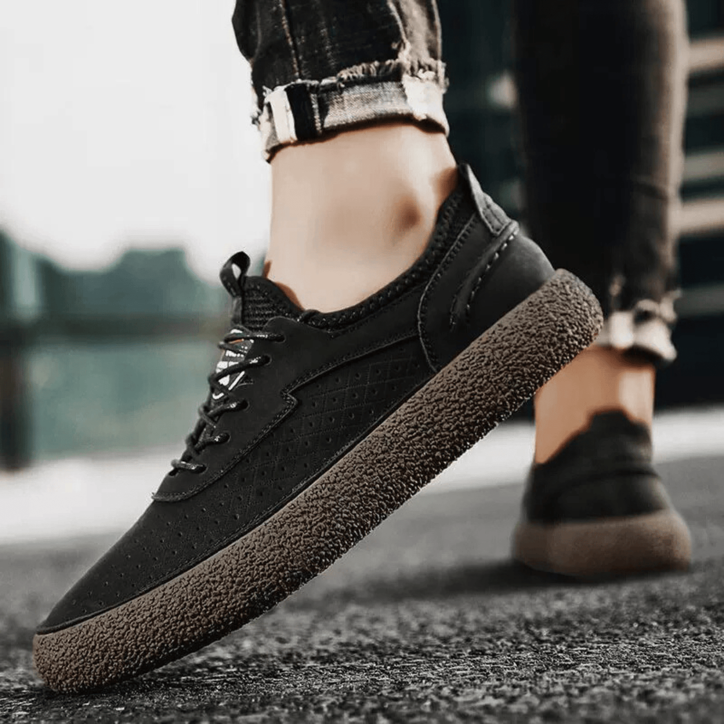 All-Day Comfort Leather Sneakers