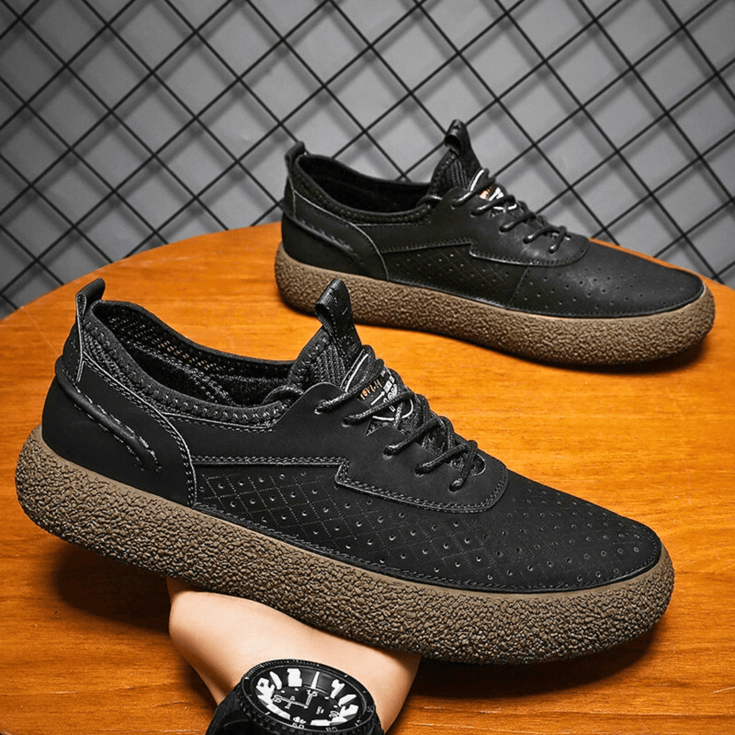 All-Day Comfort Leather Sneakers